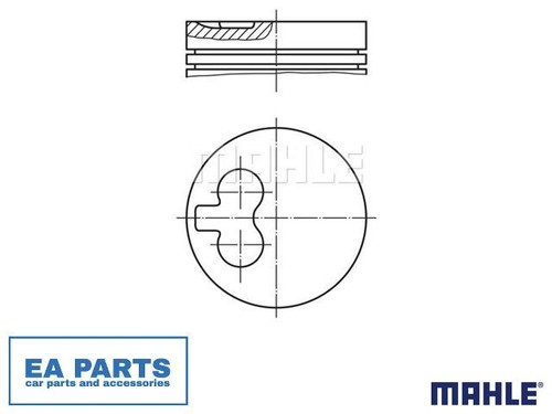 Piston for volvo 240 - 240, 740